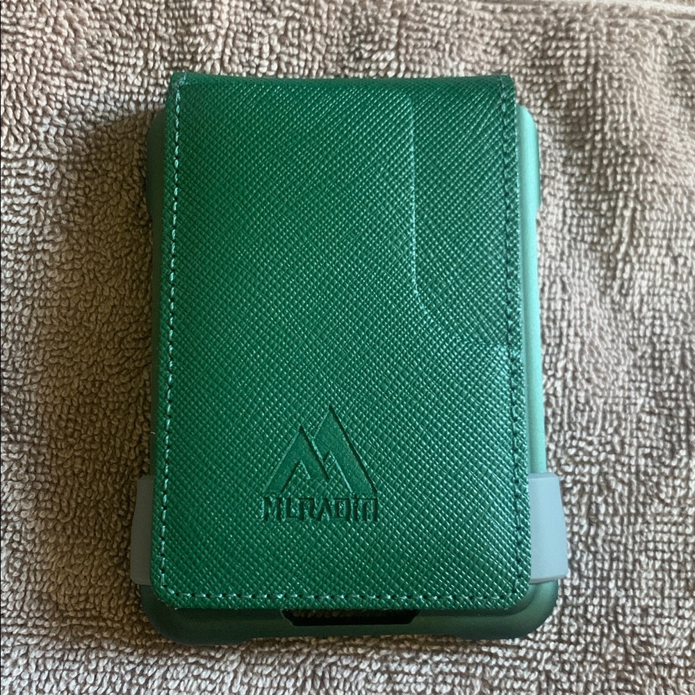 Muradin EDC Wallet Tactical Bifold EDC Metal RFID Blocking in Saffiano Green - Picture 7 of 14